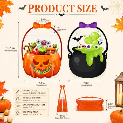 👻 EARLY HALLOWEEN DEAL 49% OFF 🎃 Fun Halloween Treat Bags for Parties & Trick-or-Treat