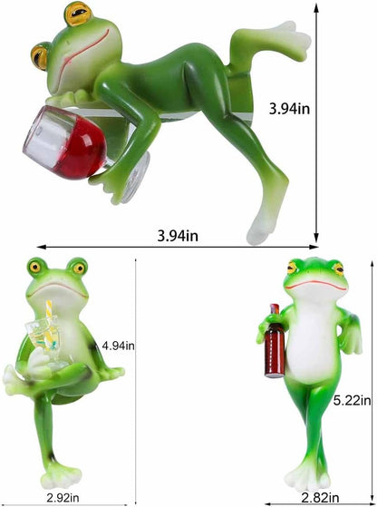 🏆Flash Sale⚡50K+ SOLD! Almost Gone -✨Resin Frog Figurines Planter Decor🐸🌿