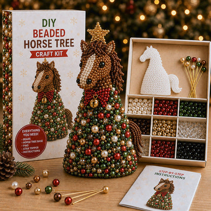 🐾 Animal-Themed Beaded Christmas Tree DIY Kit
