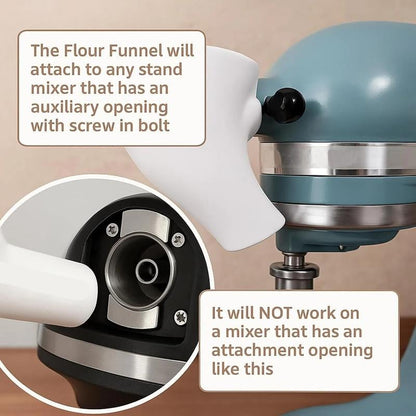 🔥LAST DAY 48% OFF - ✨Flour Funnel for Kitchen Aid Stand Mixer