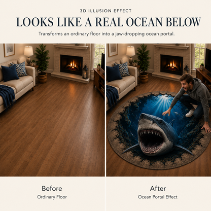 ✨🐋50% OFF Ocean Portal Illusion Rug™ - 🌊A Realistic 3D Ocean World Beneath Your Feet