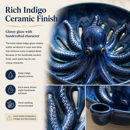 🔥Last Day 49% OFF-Bold Indigo Octopus Berry Colander