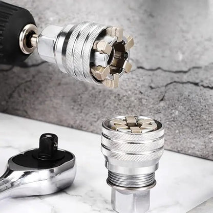 Adjustable Universal Socket Wrench for 3/8" Drive Ratchet Torque Wrench & Power Drill