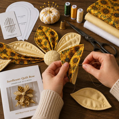 🔥HOT SALE🔥 Last Day 50% OFF - Large Patchwork Bow Sewing Kit
