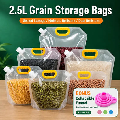 Reusable Food Storage Bags, Leakproof & Moisture-Resistant Pouches