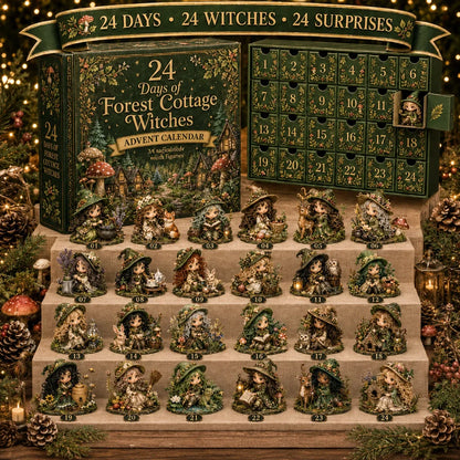 🧙‍♀️ LAST DAY 49% OFF – 24 Days Of Witchy Surprises Advent Calendar | 24 Unique Collectible Witches with Magical Themes, Mini Figures & Fantasy Display Collection ✨