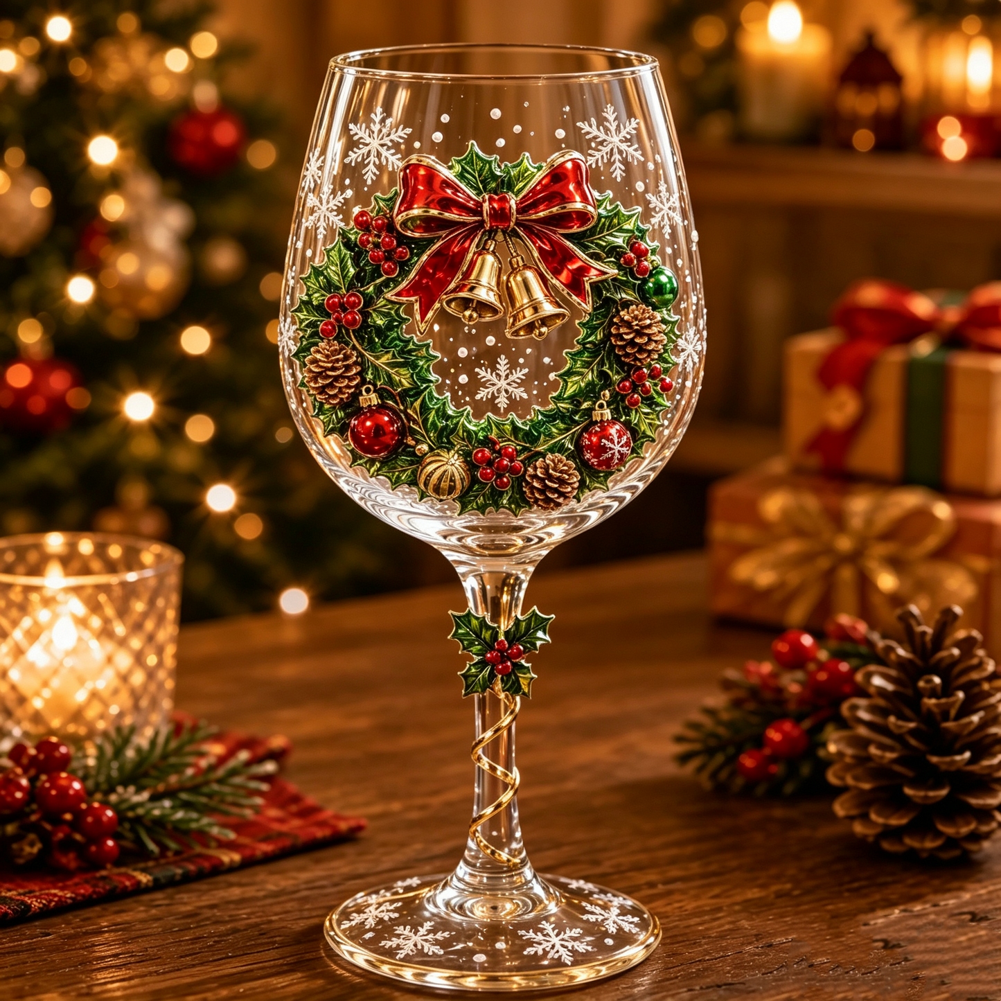 🔥🎁Christmas 3D Wine Glass Collection Gift Box Set