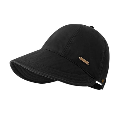 👒 Women’s Wide Brim Sun Visor Hat – UPF 50+ Open Top Ponytail Cap for Beach, Golf & Outdoor Sun Protection