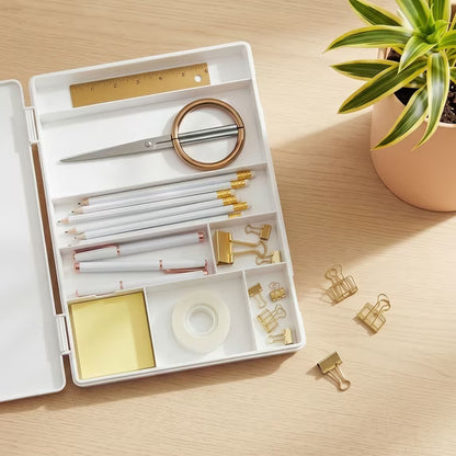 📋 All-in-One Storage Clipboard Organizer – Built-In Compartments for Paper & Office Supplies