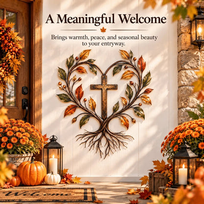 ✝️🌳Faith & Roots Tree of Life Cross Wall Decor