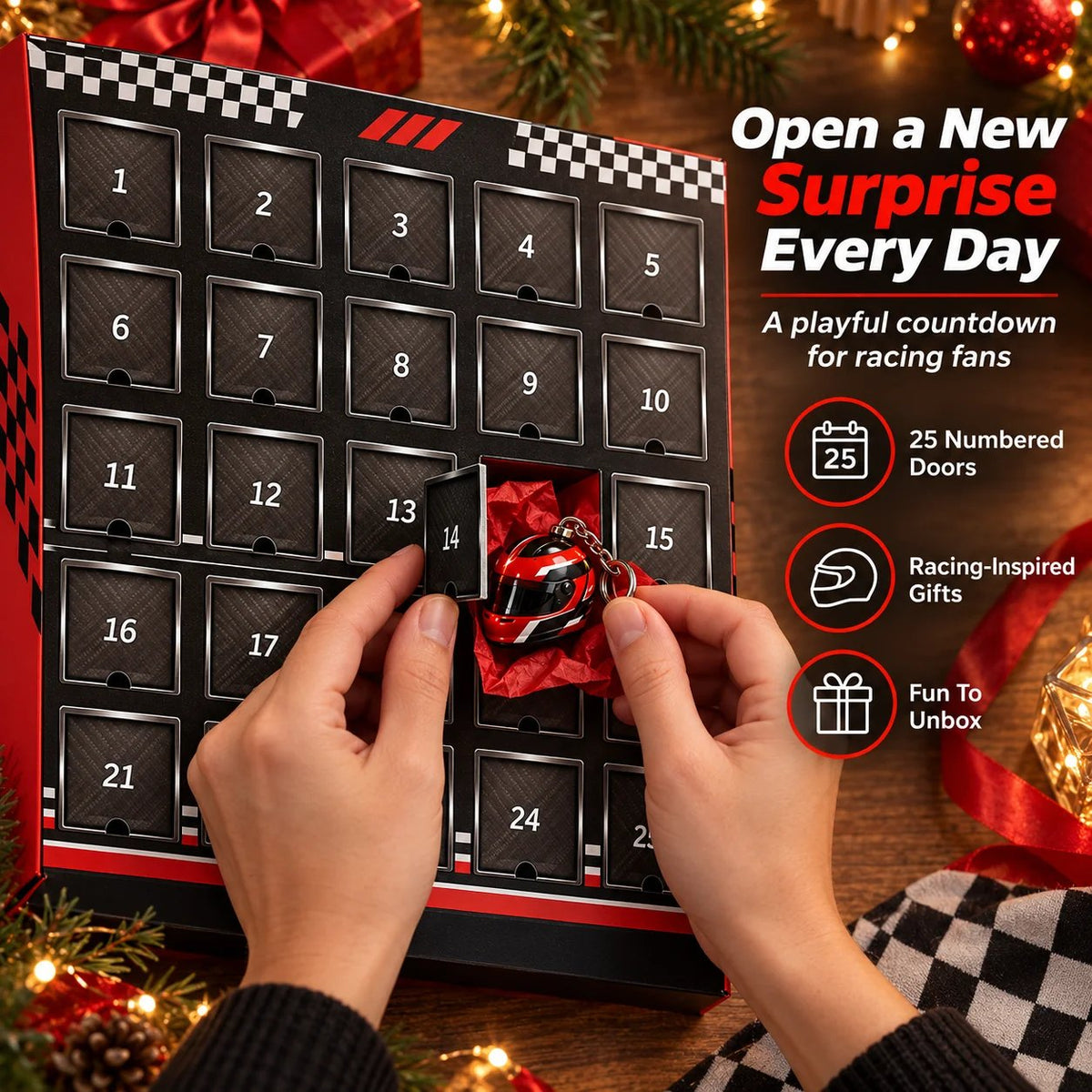 🏁 RaceGrid™ 25-Day Formula Racing Advent Calendar – Ultimate Christmas Countdown for Racing Fans