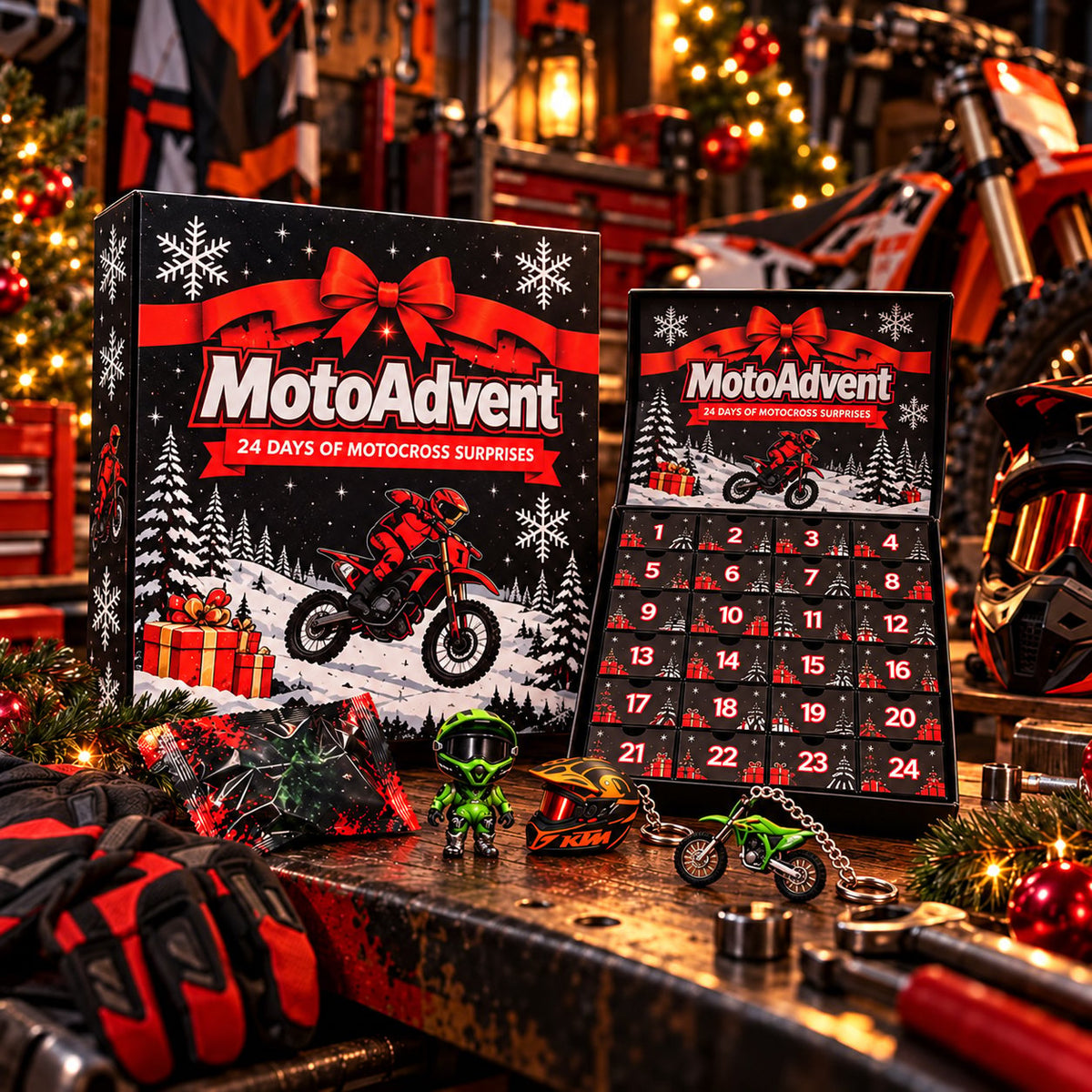 (🎁Last Day 49% OFF)🏍️Motocross Advent Calendar | 24 Days of Rider Themed Gifts