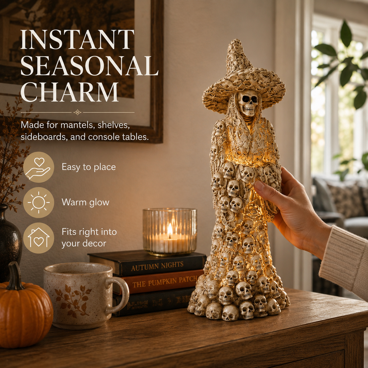 🔥Flash Sale 50% OFF-Skeleton Witch Ornament