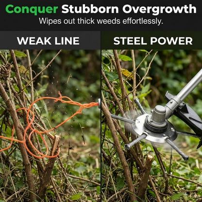 Turn Your Weak Weed Wacker Into a Concrete-Crushing Beast — Rip Through Thick Weeds, Moss & Rust in Minutes 💥