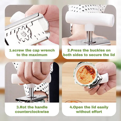 ✨Buy 1 Get 1 Free✨🍯 Effortless Jar Opening – ✨ Non-Slip Grip Jar Opener – Comfortable and Convenient Every Time