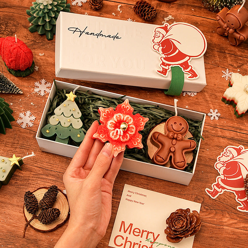 🎅Handmade Christmas Scented Candle Gift Set: A Festive Essential for Atmosphere & Gifting🕯️🎄