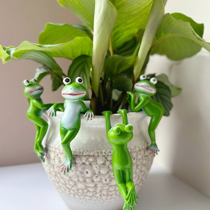 🏆Flash Sale⚡50K+ SOLD! Almost Gone -✨Resin Frog Figurines Planter Decor🐸🌿