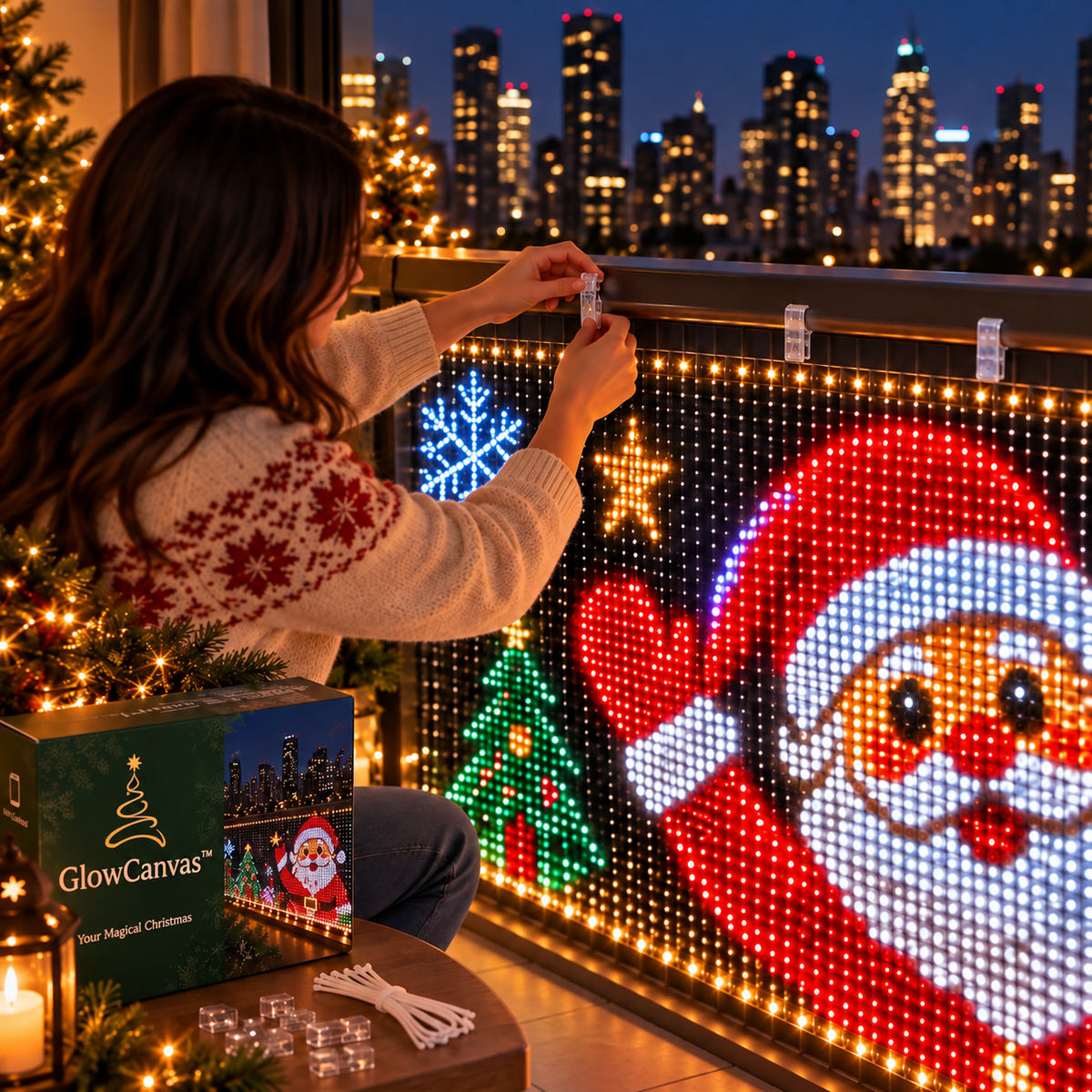 Ncrovopro smart pixel curtain lights for animated holiday displays