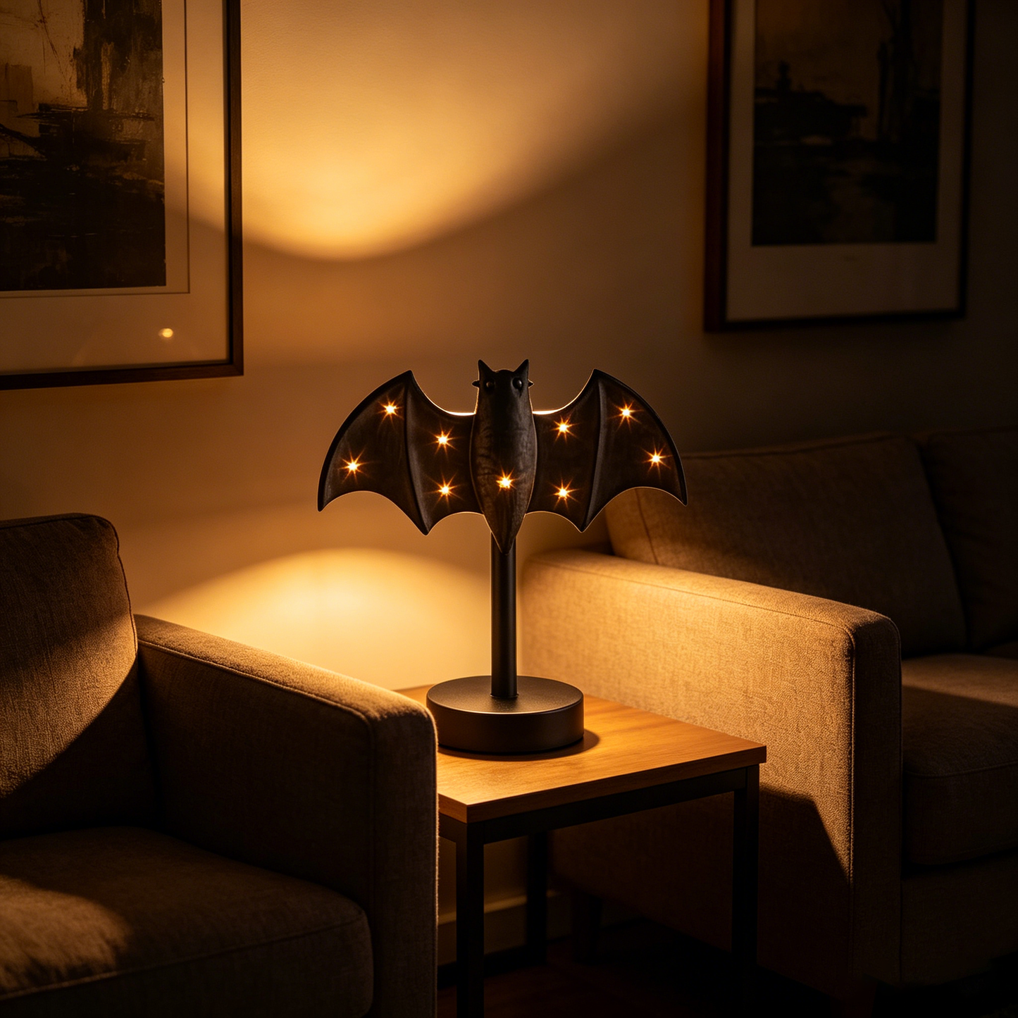💡Gothic Style Decorative Table Lamp with Warm Ambient Glow 🖤