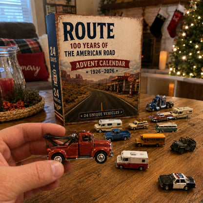 ✨ Route 66 Centennial Advent Calendar – 24 Days of American Road Legends | 1926–2026 Collector’s Edition