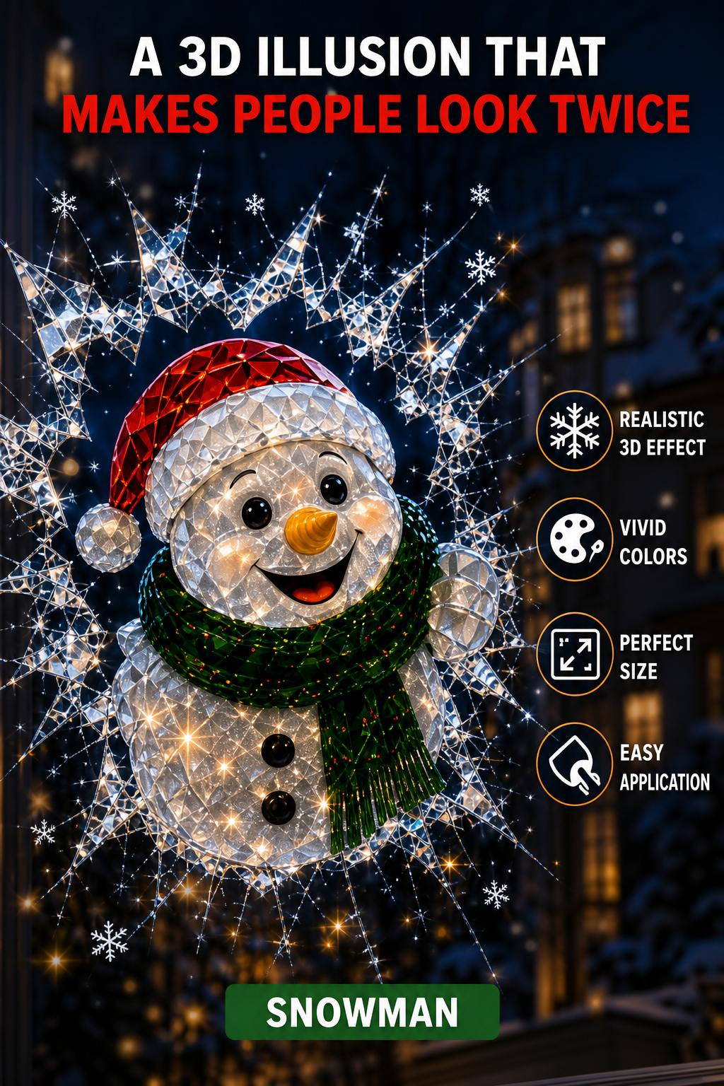 😍Santa Claus window stickers