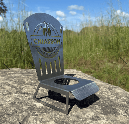 🍗 Chiasson Smoke Beer Can Chicken Chair | Heavy-Duty 18-Gauge Stainless Steel Holder for Stable Upright Grilling & 16 oz Cans 🔥