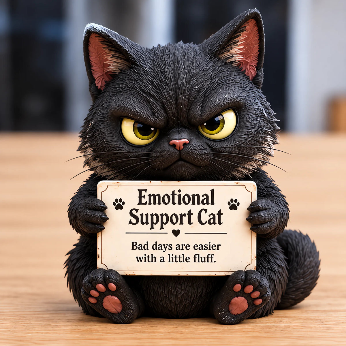 🔥LAST DAY 50% OFF - ✨Cute Grumpy Emotional Support Animal Figures, Mini Tabletop Companion Ornament, Unique Humor‑Filled Gift for Animal Lovers | Collectible Desk Decor