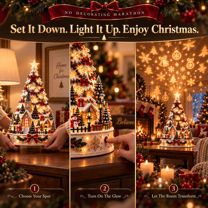 🏆 60,000+ Sold - 🎄MerryRealm™ Christmas Village Lightscape Tree