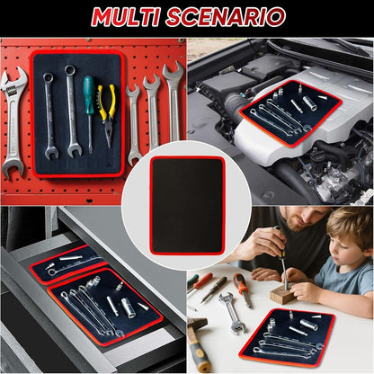 ⚡ Ultra-Strong Magnetic⚡Flexible Magnetic Tool Mat - Ultra-Thin Magnetic Tool Holder, Automotive Body Panels (3 Pack)