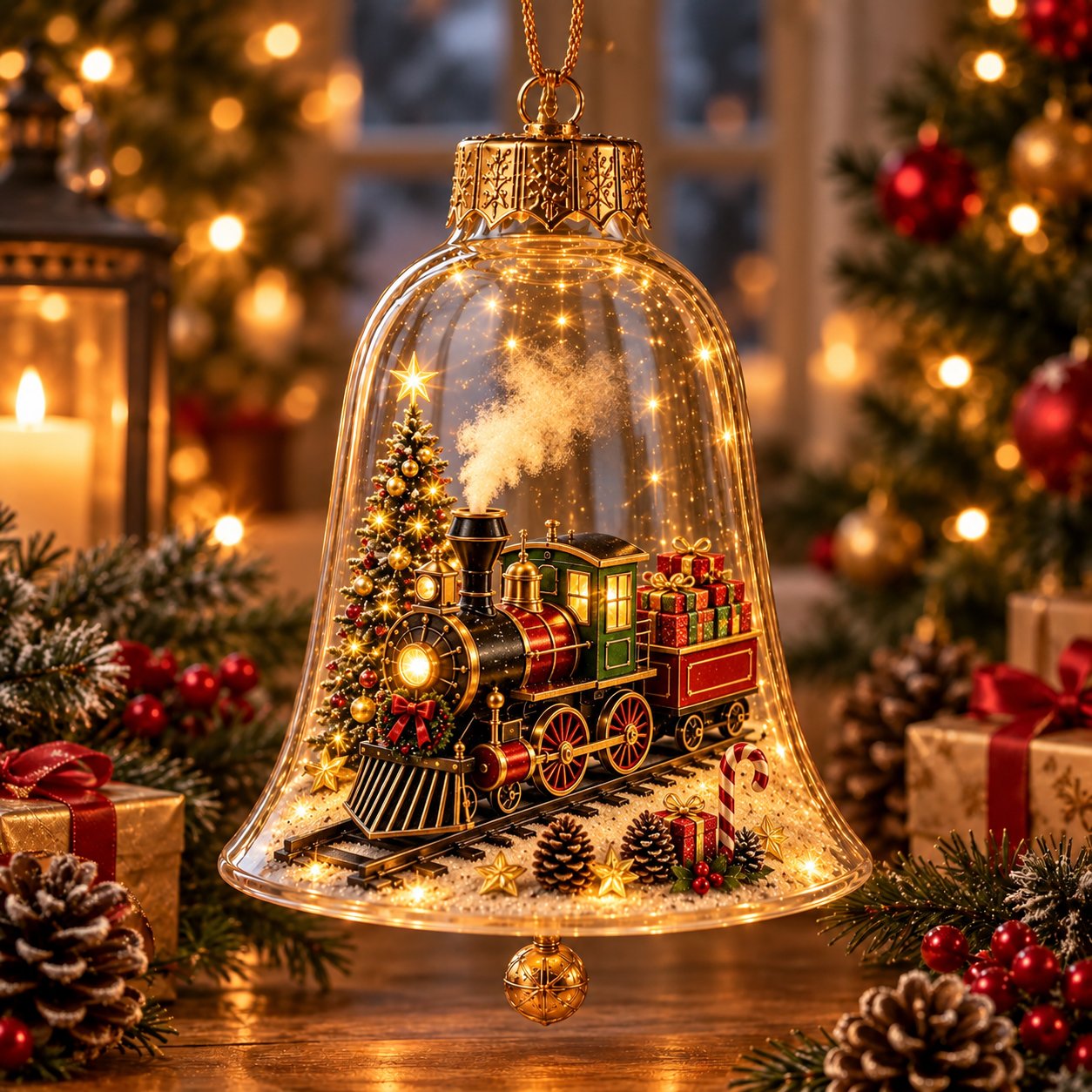 🎄 Lighted Christmas Bell Ornament Collection