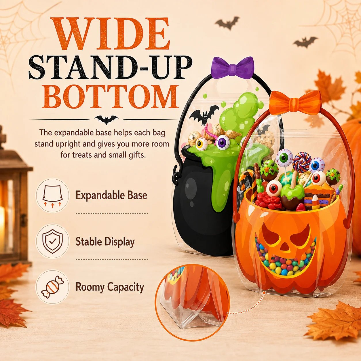 👻 EARLY HALLOWEEN DEAL 49% OFF 🎃 Fun Halloween Treat Bags for Parties & Trick-or-Treat