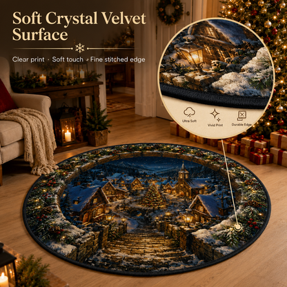 🎄 Christmas 3D Illusion Rug – Magical Holiday Portal Floor Decor