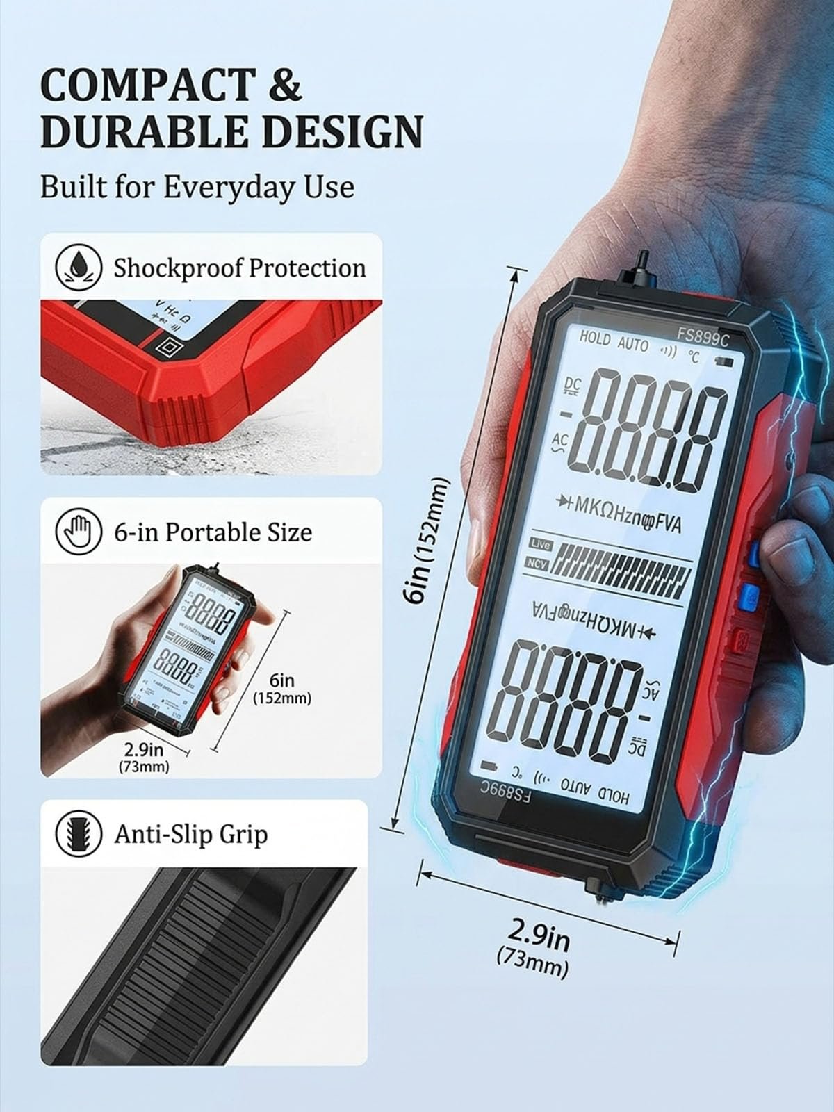 ⚡Hot Sales 49% OFF🔥USB Rechargeable Digital Multimeter