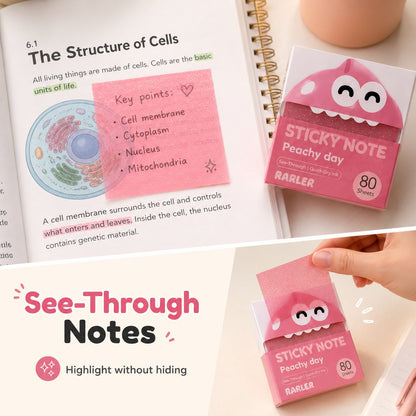 🔥Last Day 50% OFF - 👾Cute Monster Memo Notes | Pull-Out Sticky Note Pad with 80 Easy-Peel Sheets