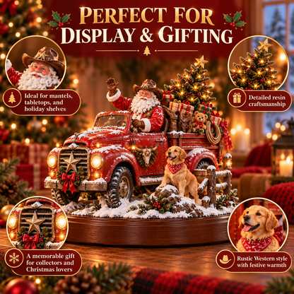 🎅🤠American Christmas Story™ – Santa’s Last Delivery Lighted Western Christmas Keepsake
