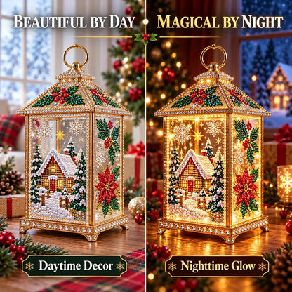 ✨ Christmas Glow™ — DIY Light-Up Diamond Art Lantern