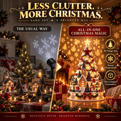 🏆 60,000+ Sold - 🎄MerryRealm™ Christmas Village Lightscape Tree
