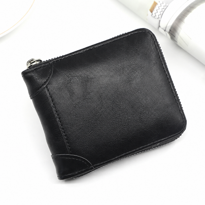 🔥LAST DAY 49% OFF🔥💼 Vintage Zip Wallet, Bifold Card Coin Purse