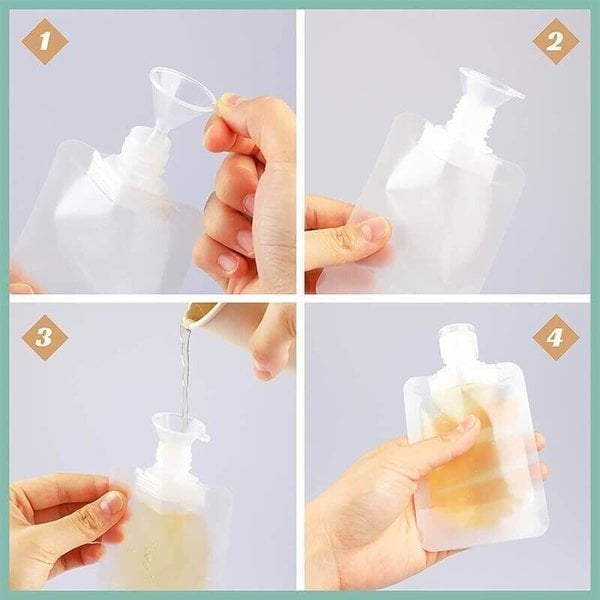 🌷Summer SALE - Portable Travel Fluid Makeup Packing Bag(10 Pcs)