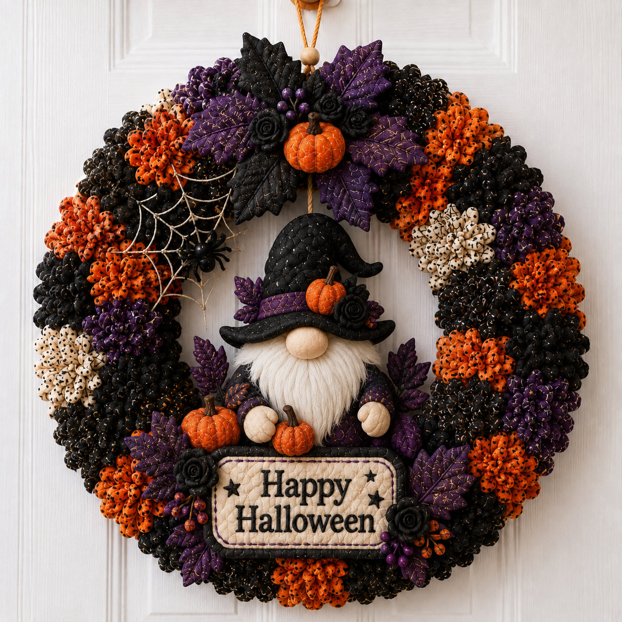 Halloween Poke Wreath DIY Kit Collection – Black Cat, Ghost, Skeleton, Haunted House & Witchy Designs