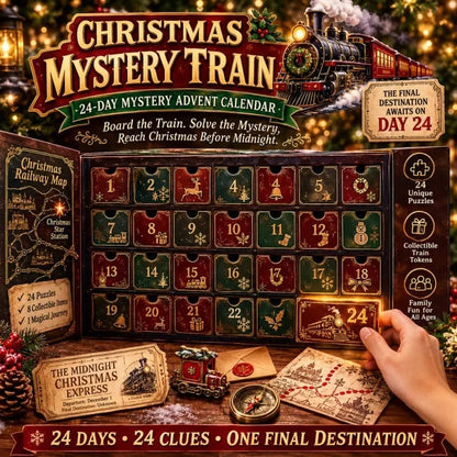 ⏳ 49% OFF – 🎁✨24-Day Mystery Adventure Advent Calendar Collection | 24 Clues, Hands-On Puzzles & One Final Reveal