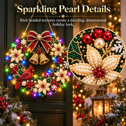 🎄💎 Sparkle & Glow Christmas Craft Art – LED Beaded Holiday Display Kit