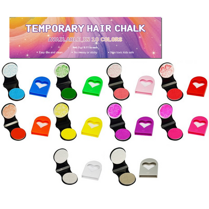 🔥Last Day 46% OFF - 🌈12-Color Temporary Hair Chalk Applicator Set