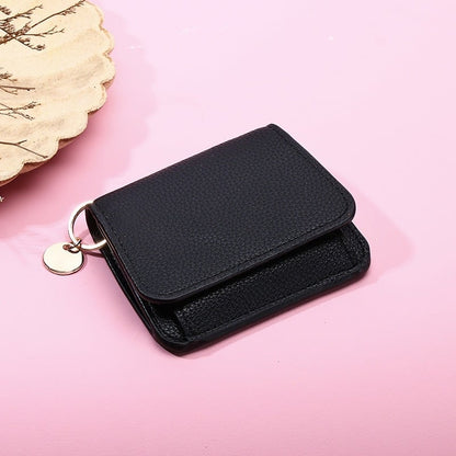 💖Hot 49% OFF🌹RFID Short Wallets for Women – Fashionable Card Holder with Key Ring & Coin Purse