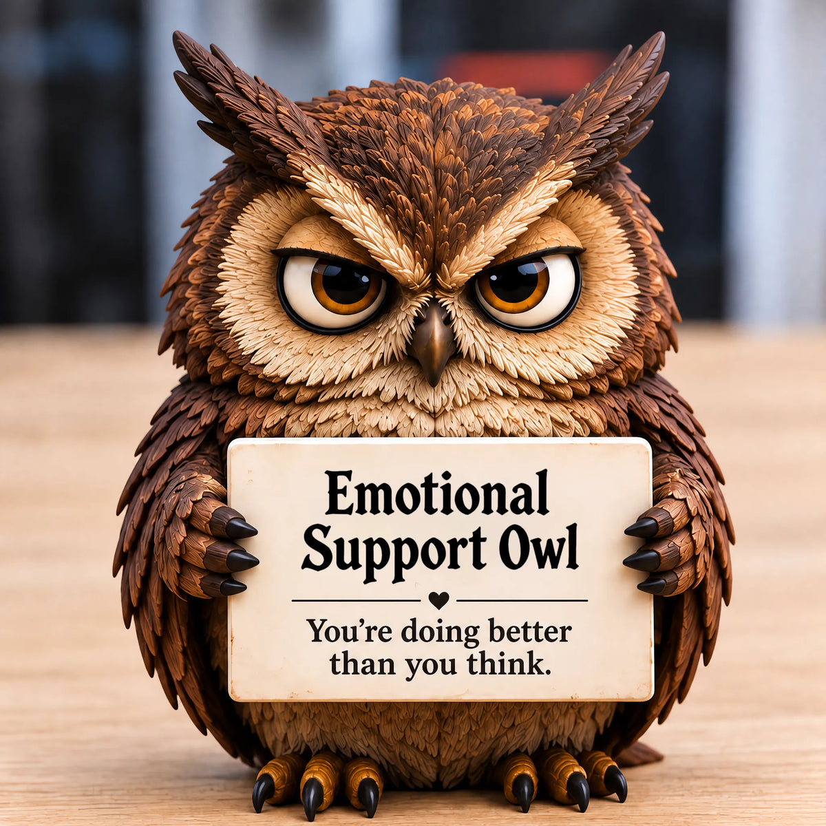 🔥LAST DAY 50% OFF - ✨Cute Grumpy Emotional Support Animal Figures, Mini Tabletop Companion Ornament, Unique Humor‑Filled Gift for Animal Lovers | Collectible Desk Decor