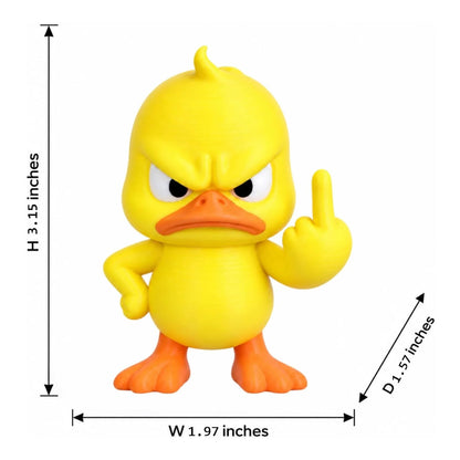 Angry Duck Figurine 🦆😤 – Funny Quirky Decor for Home & Garden