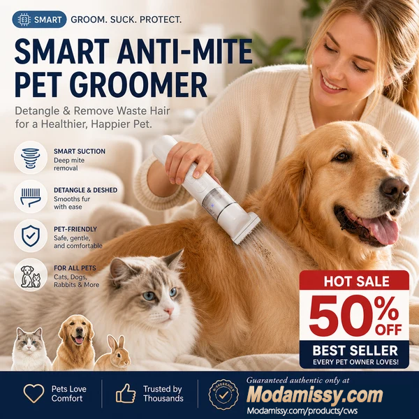 🔥Electric Pet Grooming Comb🐕Keep your furry friends away from mites, fleas and tangled fur！