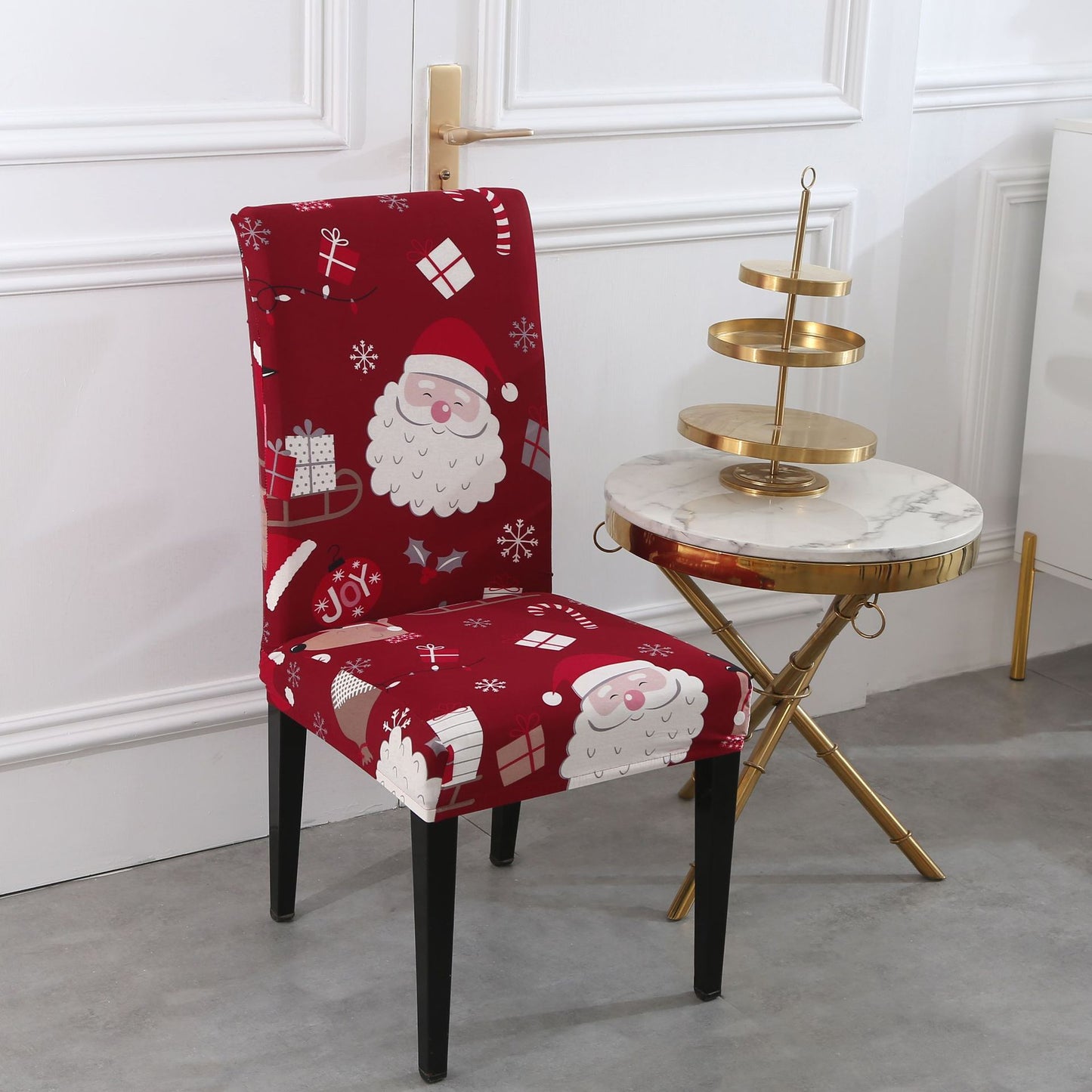 Santa Claus Dining Chair Covers Set