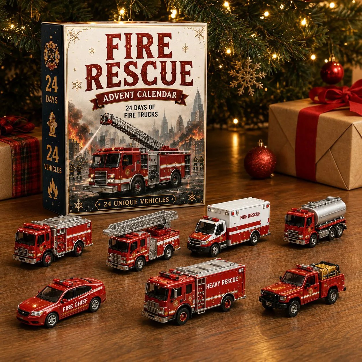 🚒Build the Fleet Collection 24-Day Vehicle Advent Calendar Series | ✨A New Adventure Every Morning