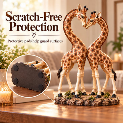 💕🎁Better Together – Giraffe Heart Sculpture 🦒♡🦒